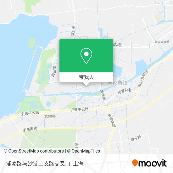 浦泰路与沙淀二支路交叉口地图
