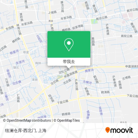 纽澜仓库-西北门地图