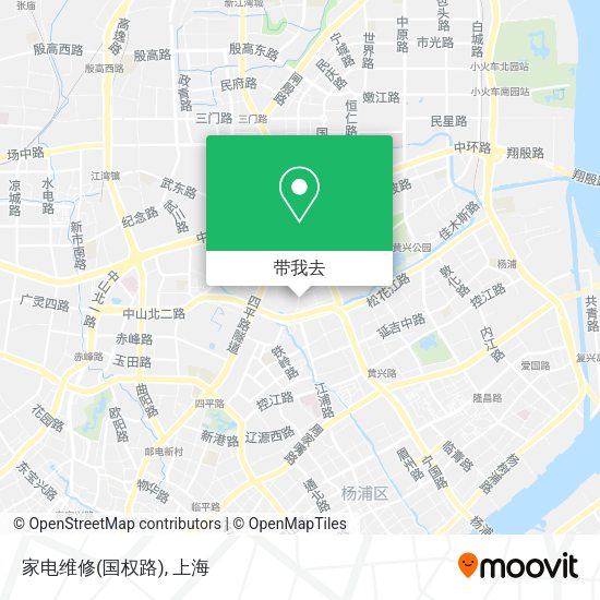 家电维修(国权路)地图