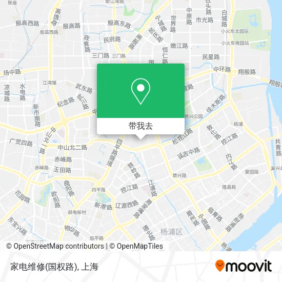 家电维修(国权路)地图