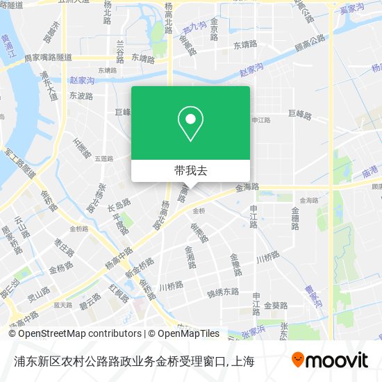 浦东新区农村公路路政业务金桥受理窗口地图