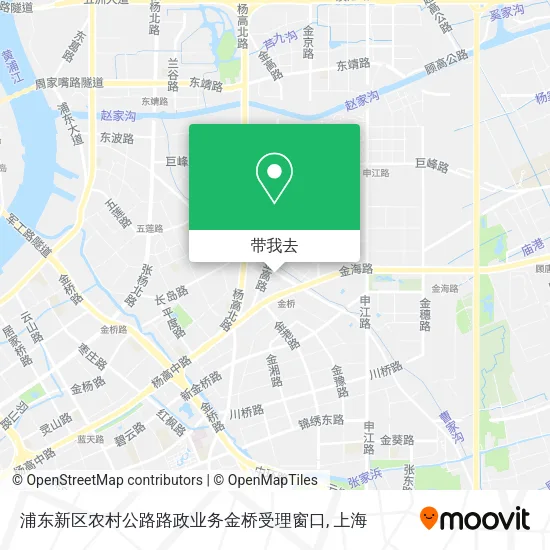 浦东新区农村公路路政业务金桥受理窗口地图