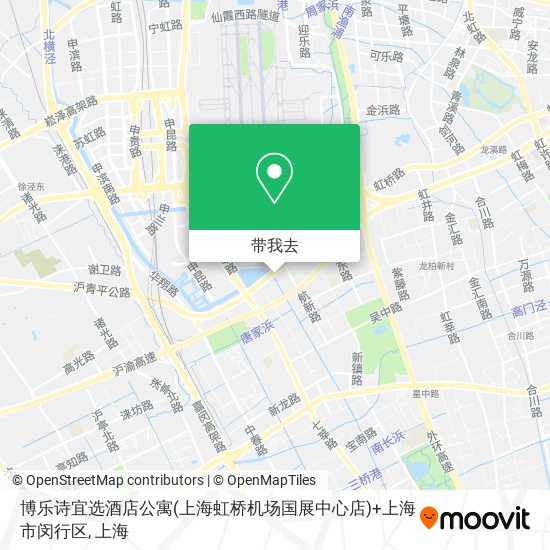 博乐诗宜选酒店公寓(上海虹桥机场国展中心店)+上海市闵行区地图