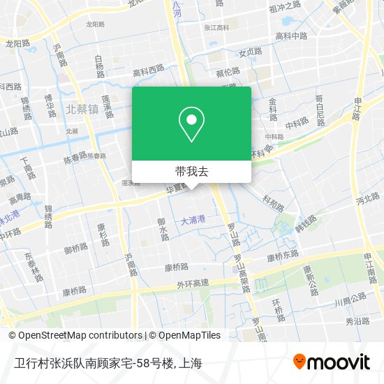 卫行村张浜队南顾家宅-58号楼地图