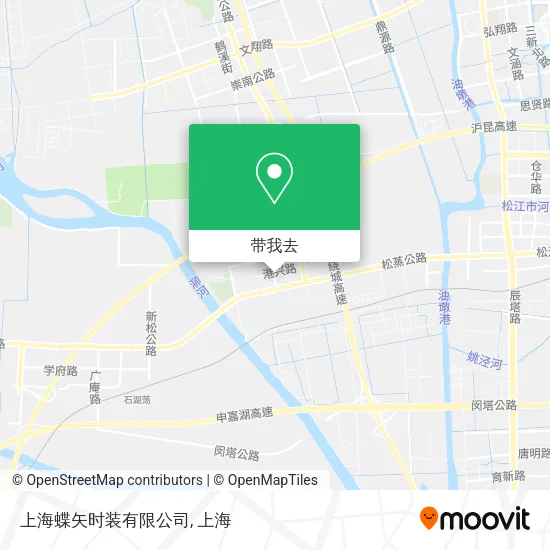上海蝶矢时装有限公司地图