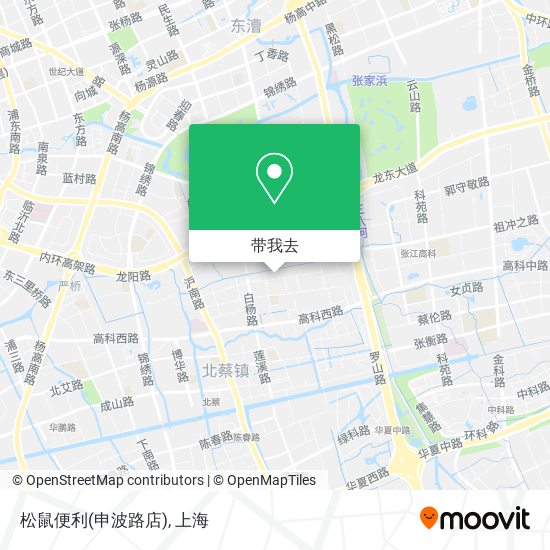 松鼠便利(申波路店)地图