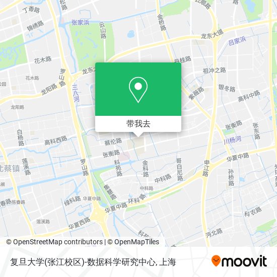 复旦大学(张江校区)-数据科学研究中心地图