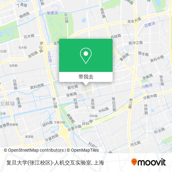 复旦大学(张江校区)-人机交互实验室地图