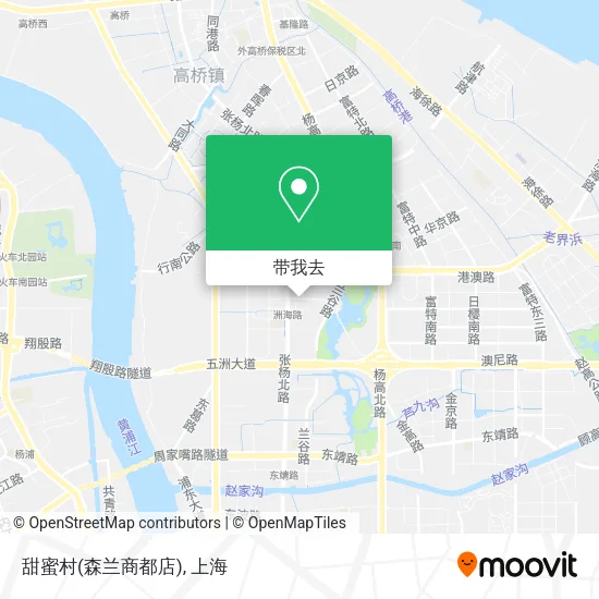 甜蜜村(森兰商都店)地图