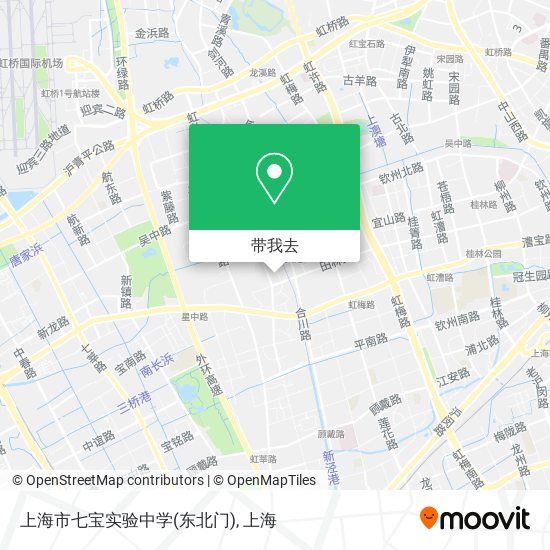 上海市七宝实验中学(东北门)地图