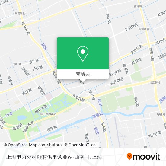 上海电力公司顾村供电营业站-西南门地图