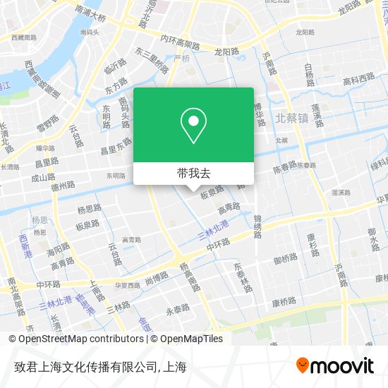 致君上海文化传播有限公司地图