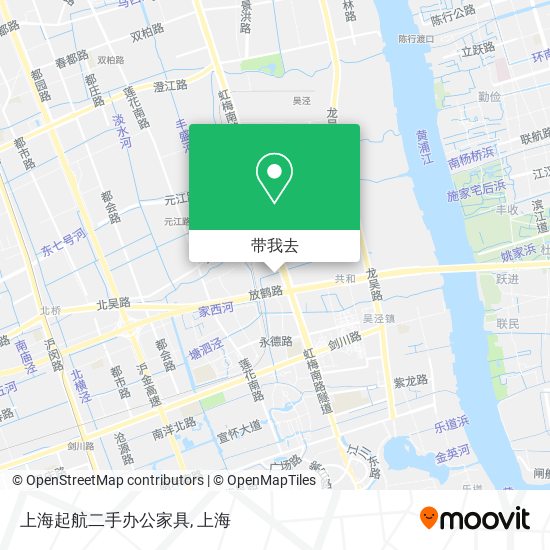 上海起航二手办公家具地图