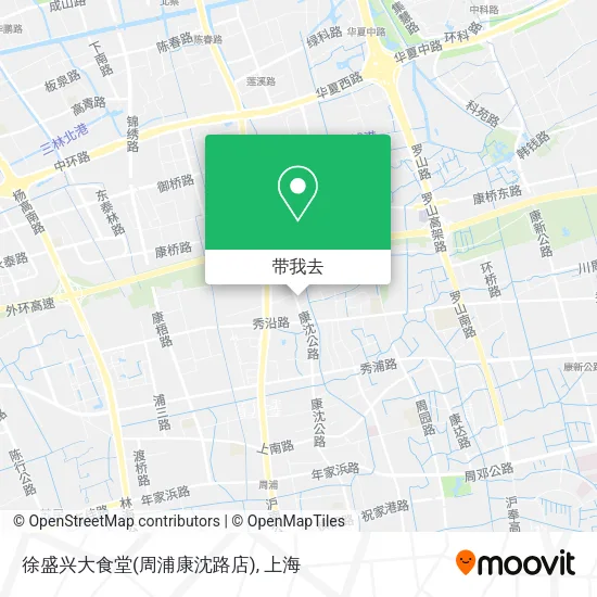 徐盛兴大食堂(周浦康沈路店)地图