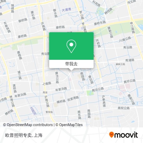 欧普照明专卖地图