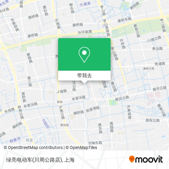 绿亮电动车(川周公路店)地图