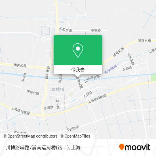 川博路辅路/浦南运河桥(路口)地图