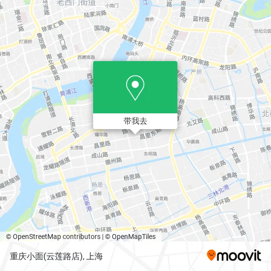 重庆小面(云莲路店)地图