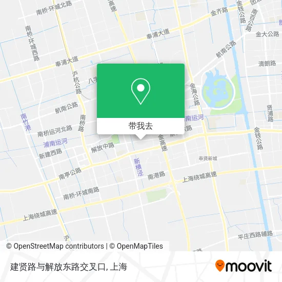 建贤路与解放东路交叉口地图