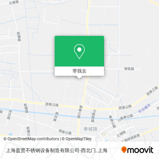 上海盈贤不锈钢设备制造有限公司-西北门地图