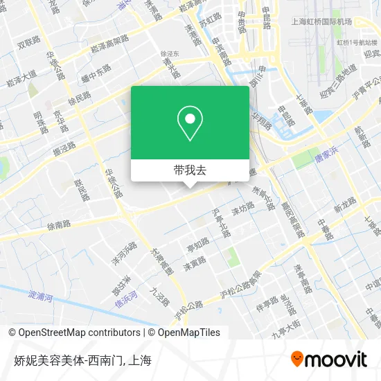娇妮美容美体-西南门地图