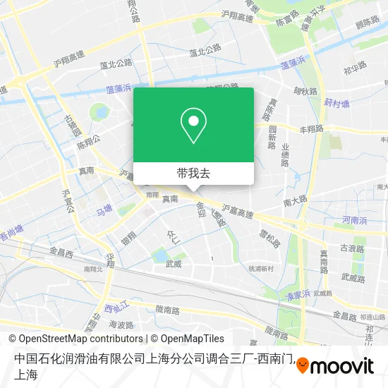 中国石化润滑油有限公司上海分公司调合三厂-西南门地图