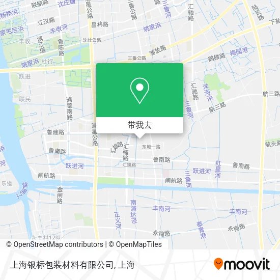 上海银标包装材料有限公司地图