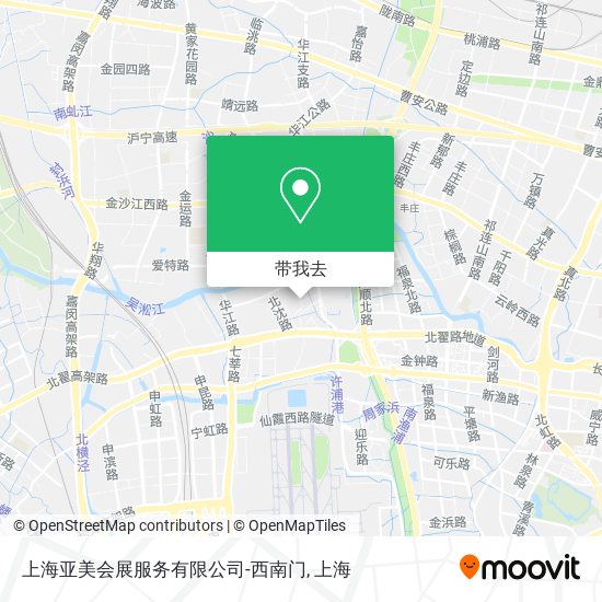上海亚美会展服务有限公司-西南门地图