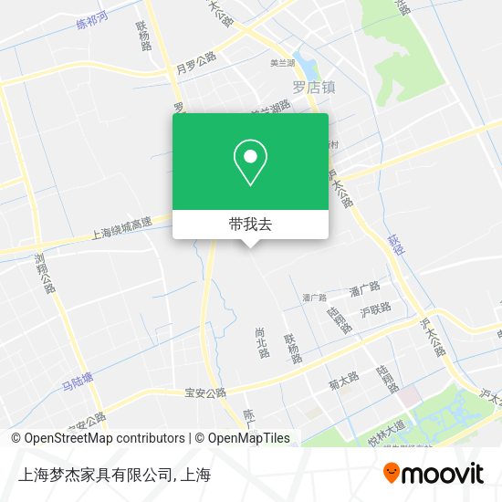 上海梦杰家具有限公司地图