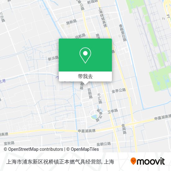上海市浦东新区祝桥镇正本燃气具经营部地图
