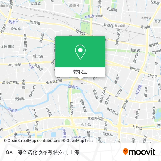 GA上海久诺化妆品有限公司地图
