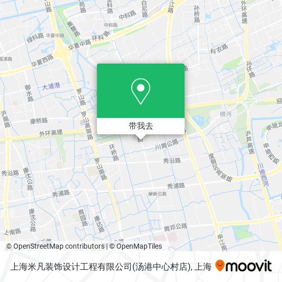 上海米凡装饰设计工程有限公司(汤港中心村店)地图