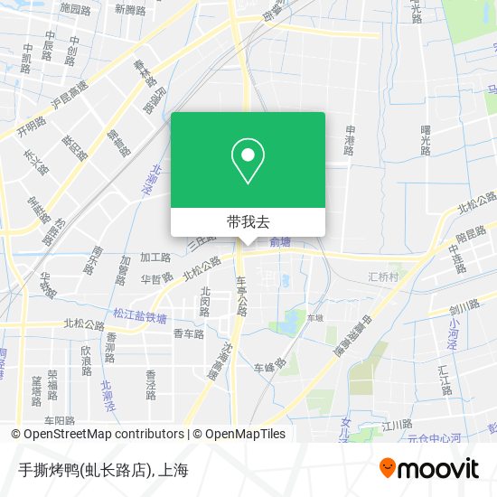 手撕烤鸭(虬长路店)地图