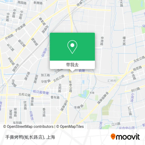 手撕烤鸭(虬长路店)地图