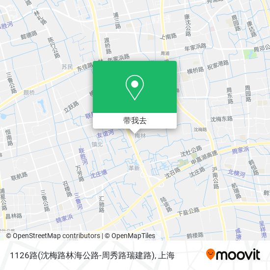 1126路(沈梅路林海公路-周秀路瑞建路)地图