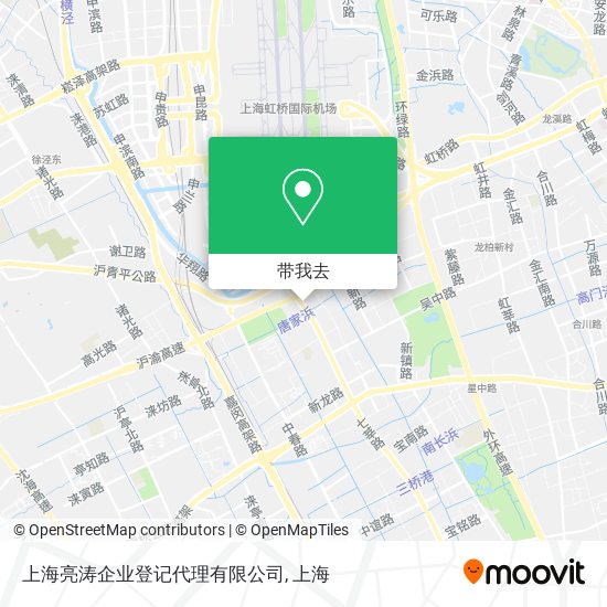 上海亮涛企业登记代理有限公司地图