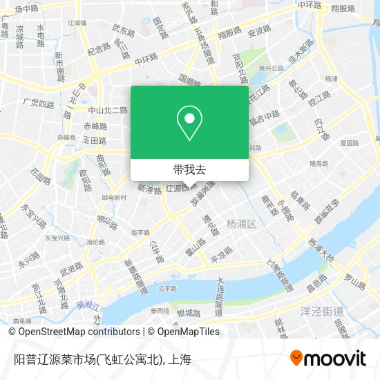 阳普辽源菜市场(飞虹公寓北)地图