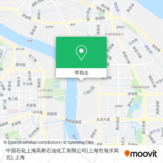 中国石化上海高桥石油化工有限公司(上海市海洋局北)地图