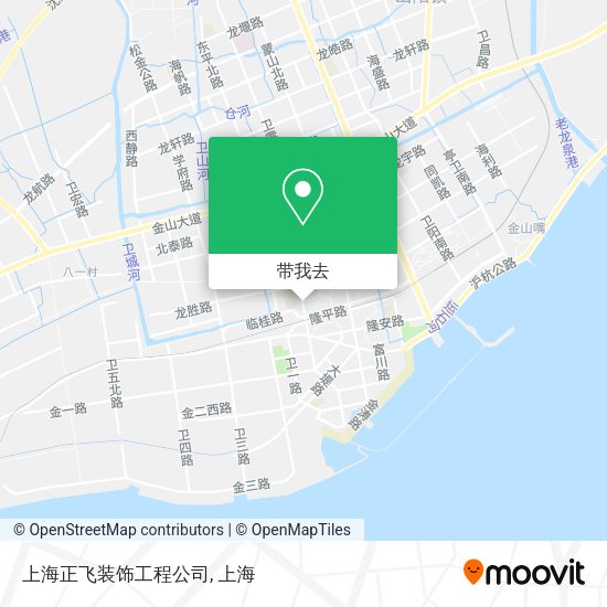 上海正飞装饰工程公司地图