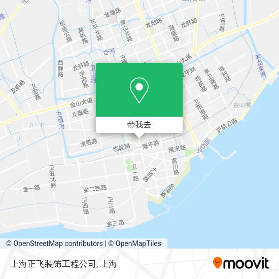 上海正飞装饰工程公司地图