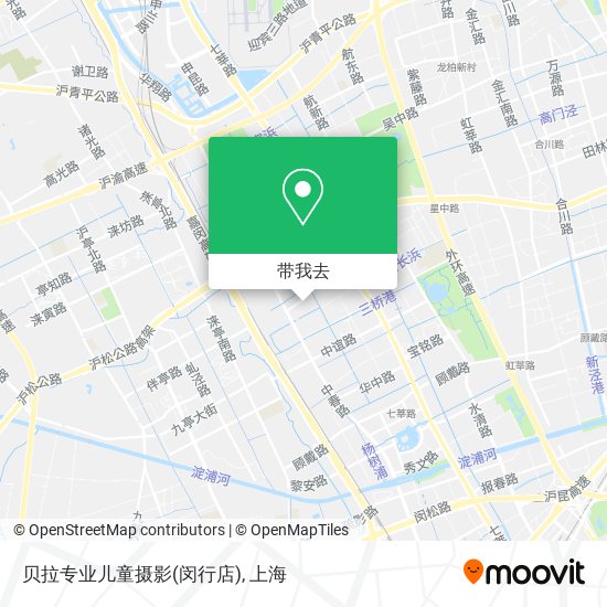 贝拉专业儿童摄影(闵行店)地图