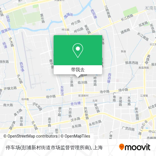 停车场(彭浦新村街道市场监督管理所南)地图