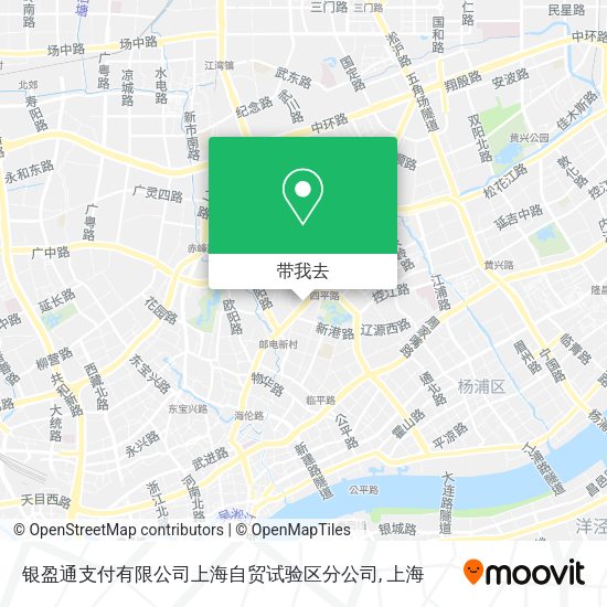 银盈通支付有限公司上海自贸试验区分公司地图