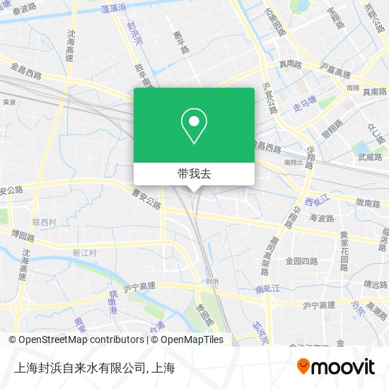 上海封浜自来水有限公司地图