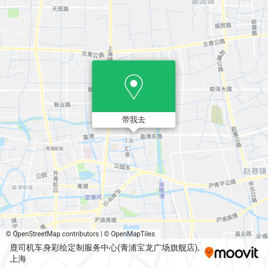 鹿司机车身彩绘定制服务中心(青浦宝龙广场旗舰店)地图