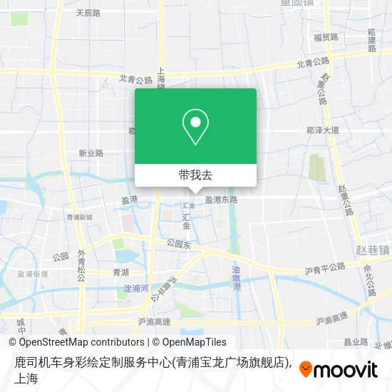 鹿司机车身彩绘定制服务中心(青浦宝龙广场旗舰店)地图