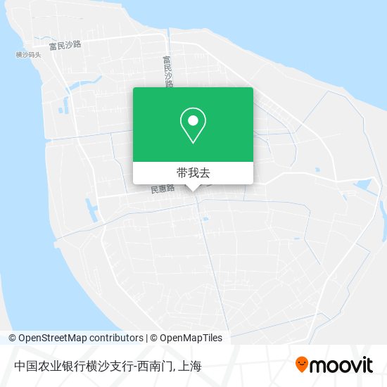 中国农业银行横沙支行-西南门地图