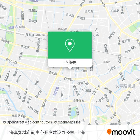 上海真如城市副中心开发建设办公室地图