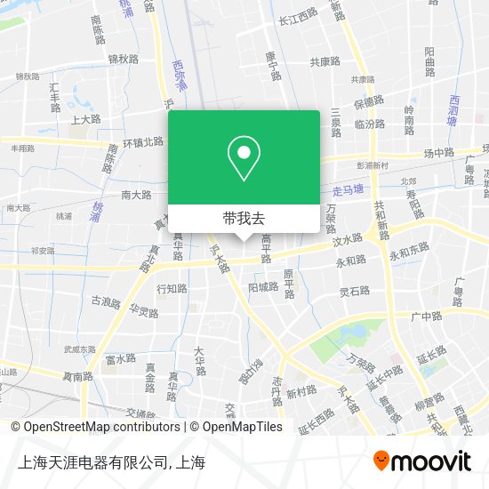 上海天涯电器有限公司地图