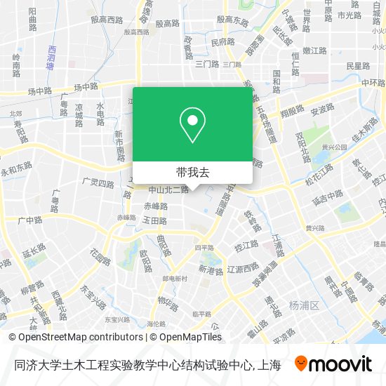 同济大学土木工程实验教学中心结构试验中心地图